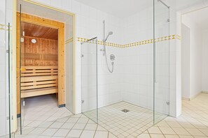 Shower, hair dryer