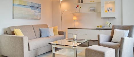 TV, DVD player, stereo
