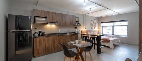 Design Apartment | Living area | 50-inch Smart TV with digital channels, TV