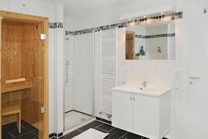Shower, hair dryer
