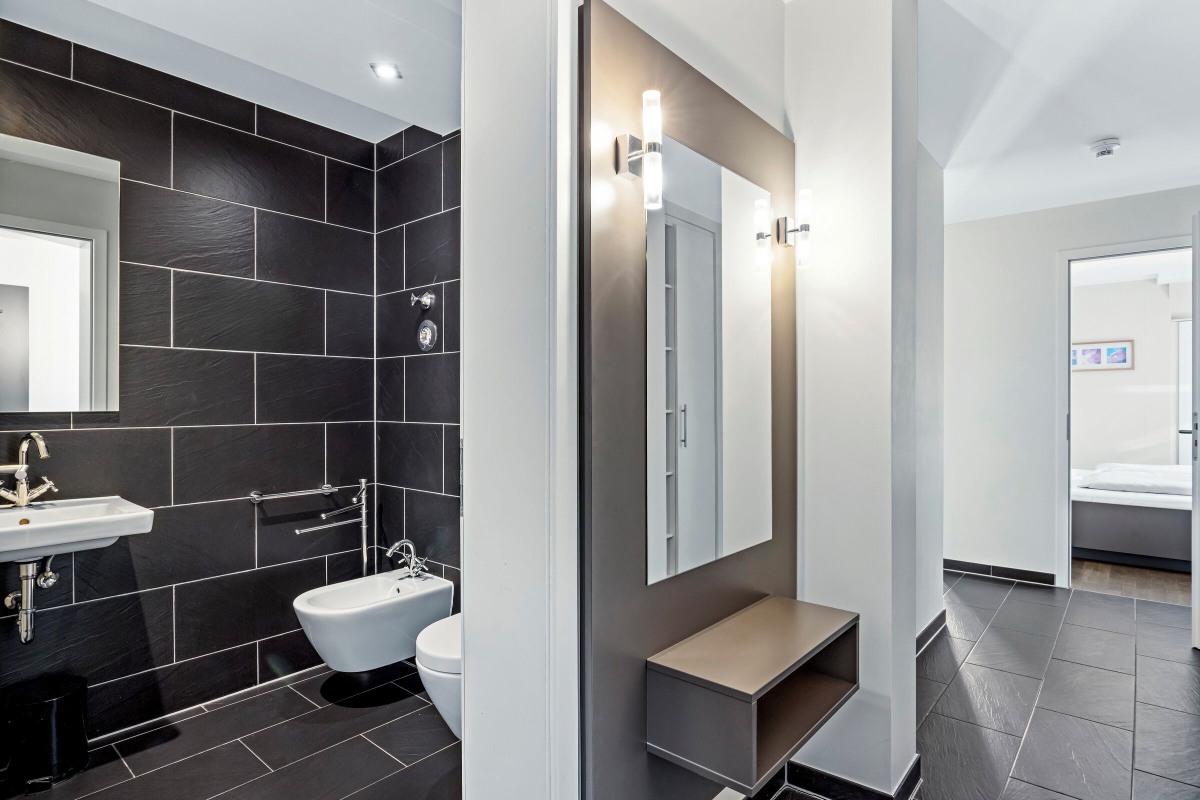 Shower, hair dryer, bidet