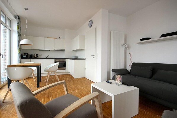 TV, DVD player, books