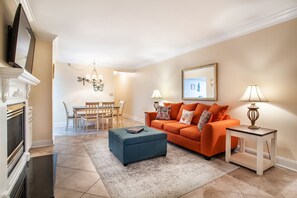 Smart-tv en een open haard