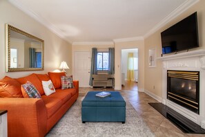 Smart-tv en een open haard