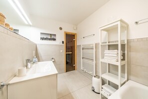 Shower, hair dryer