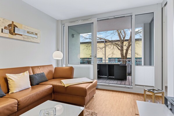 Télévision, cheminée, lecteur de DVD, chaîne hi-fi