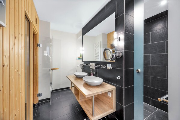 Shower, hair dryer, bidet