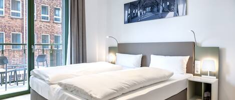 1 室のベッドルーム、WiFi (無料)、ベッドシーツ