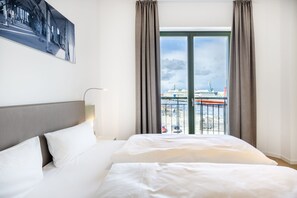 1 bedroom, free WiFi, bed sheets - Apartment in Erstklassiger Lage mit Balkon und Tollem Blick auf den Alten Hafen (Hansestadt Wismar)