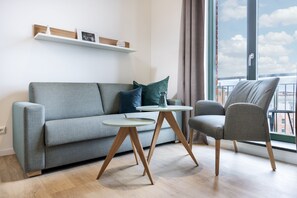 TV, stereo - Harbor residence with gallery bedroom, roof terrace and unique harbor view (Hansestadt Wismar)