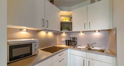 Strandnahe 2-Zimmer-Ferienwohnung mit Balkon und Weitblick im Hus Jadekieker