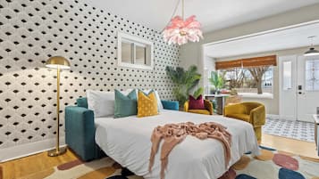 2 soveværelser, skrivebord, strygejern/strygebræt, Wi-Fi