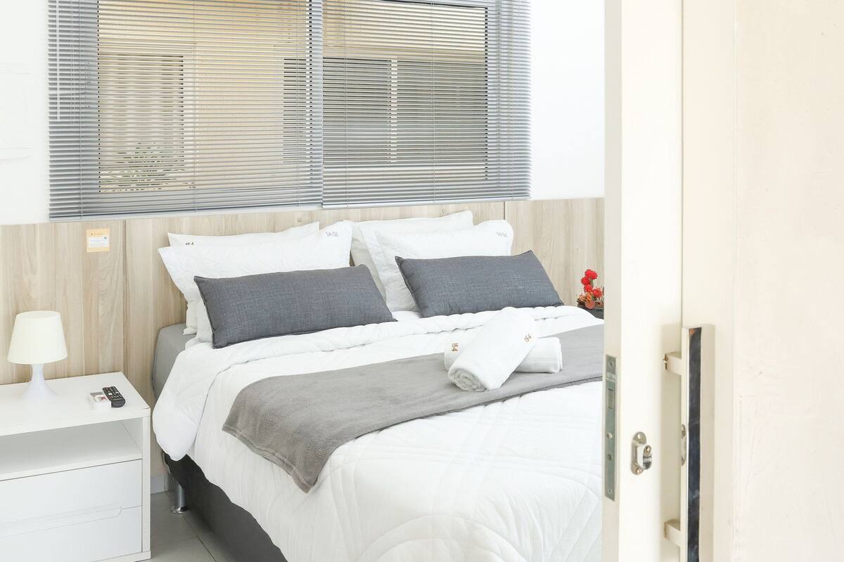 Căn hộ tiện nghi đơn giản | 1 phòng ngủ, bàn ủi/dụng cụ ủi quần áo