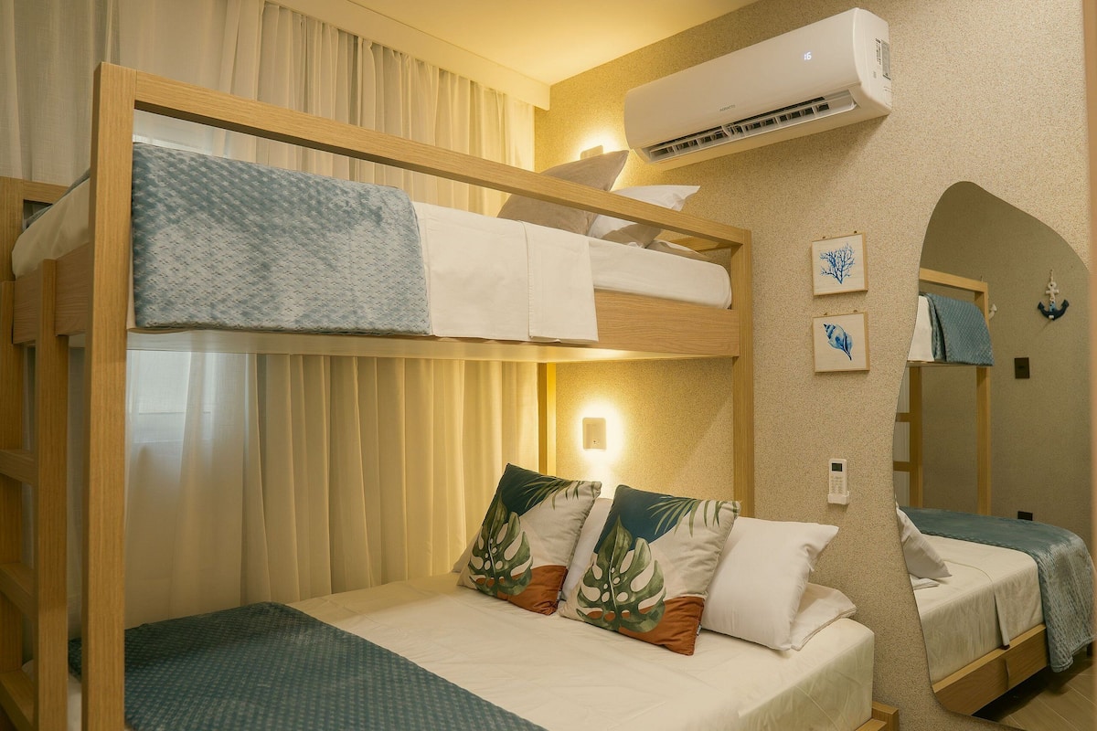 Departamento | Tabla de planchar con plancha, wifi gratis y ropa de cama 