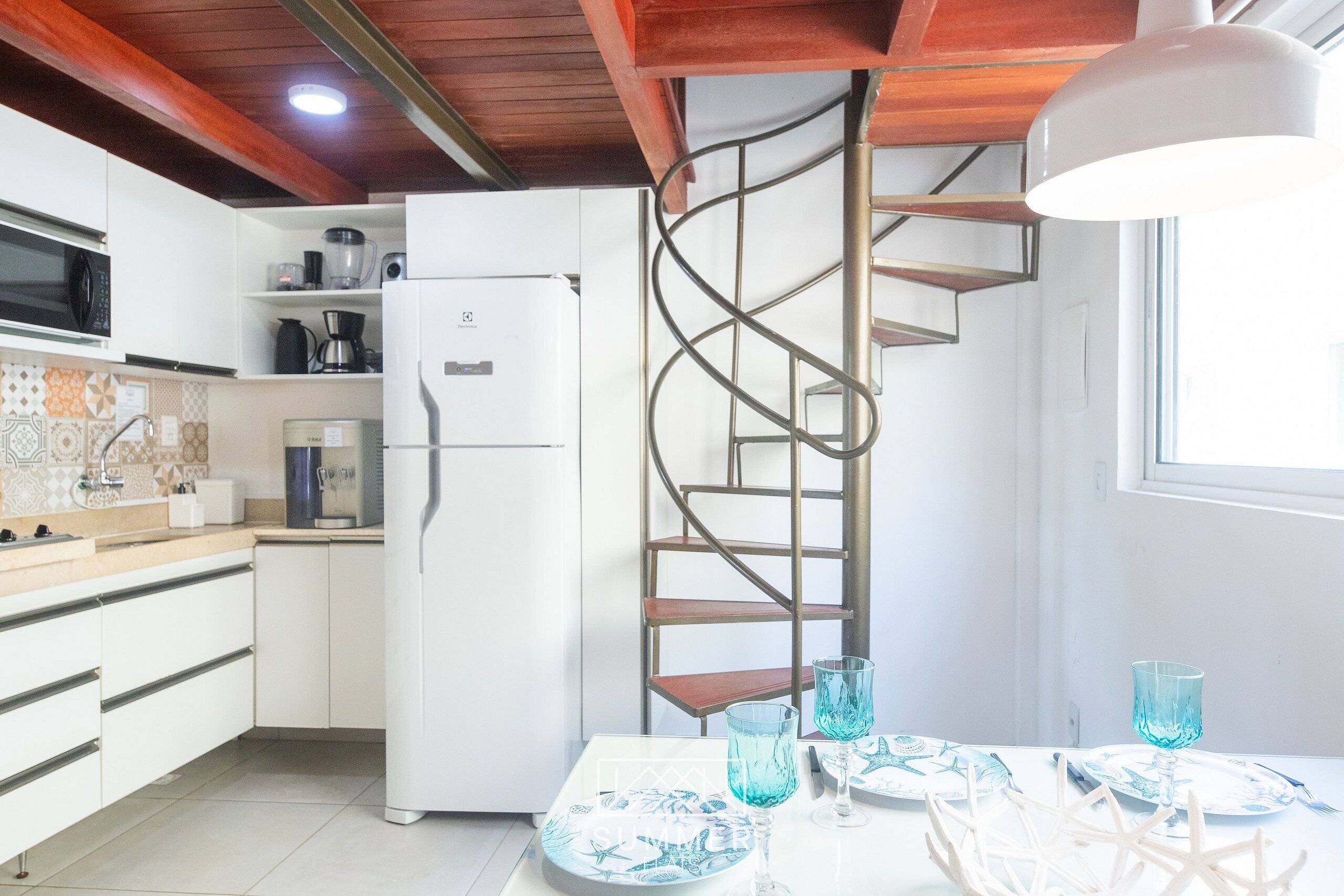 Family Apartment | Dapur peribadi | Peti sejuk, ketuhar gelombang mikro 