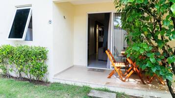 Apartamento básico | Detalhe da fachada