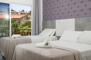 Appartement Supérieur, 2 chambres, 2 salles de bains, vue piscine | 1 chambre, fer et planche à repasser, Wi-Fi gratuit, draps fournis