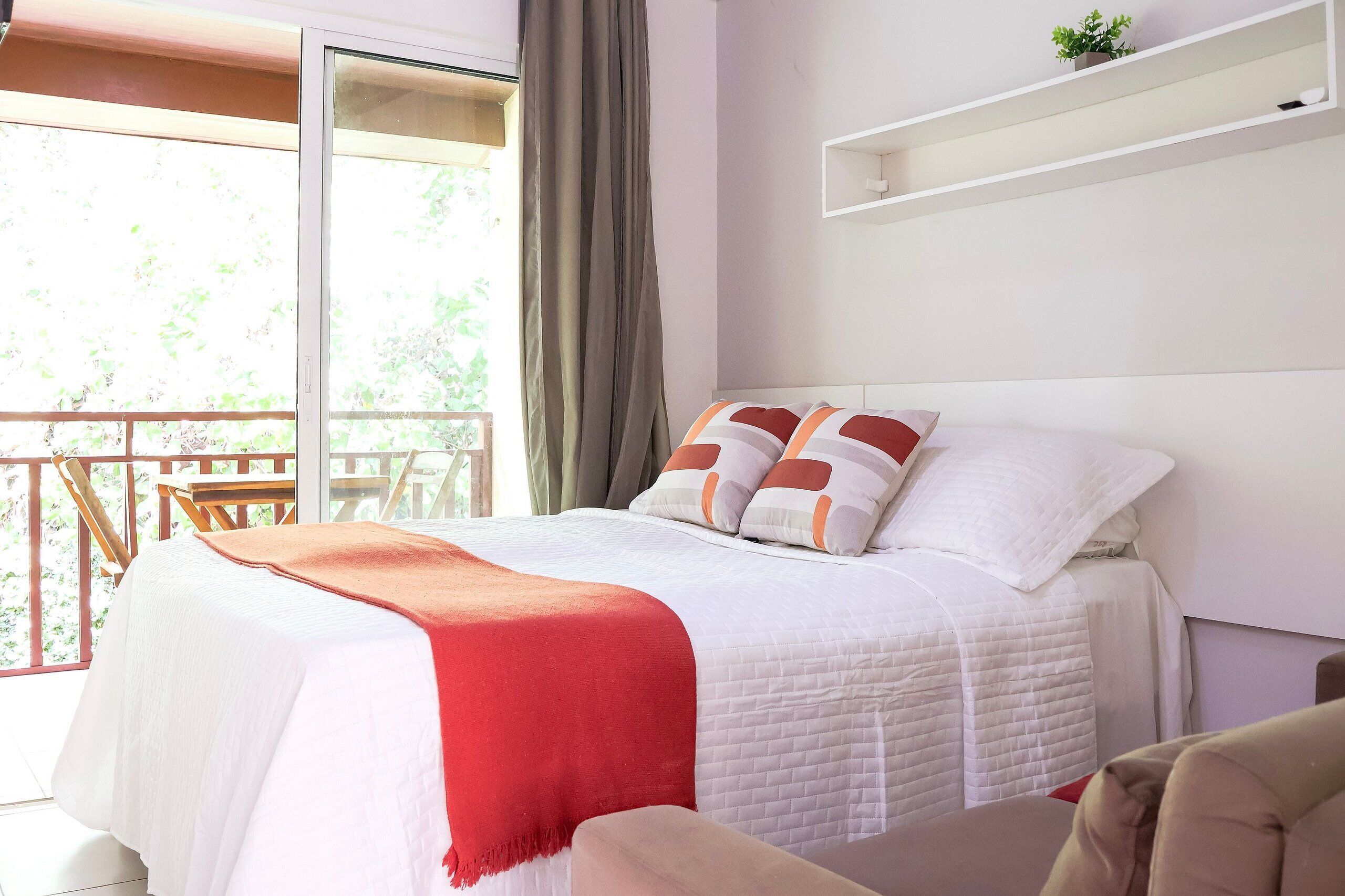 Departamento básico | Tabla de planchar con plancha, wifi gratis y ropa de cama 