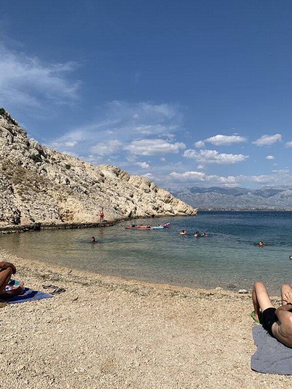 Beach nearby, sun-loungers