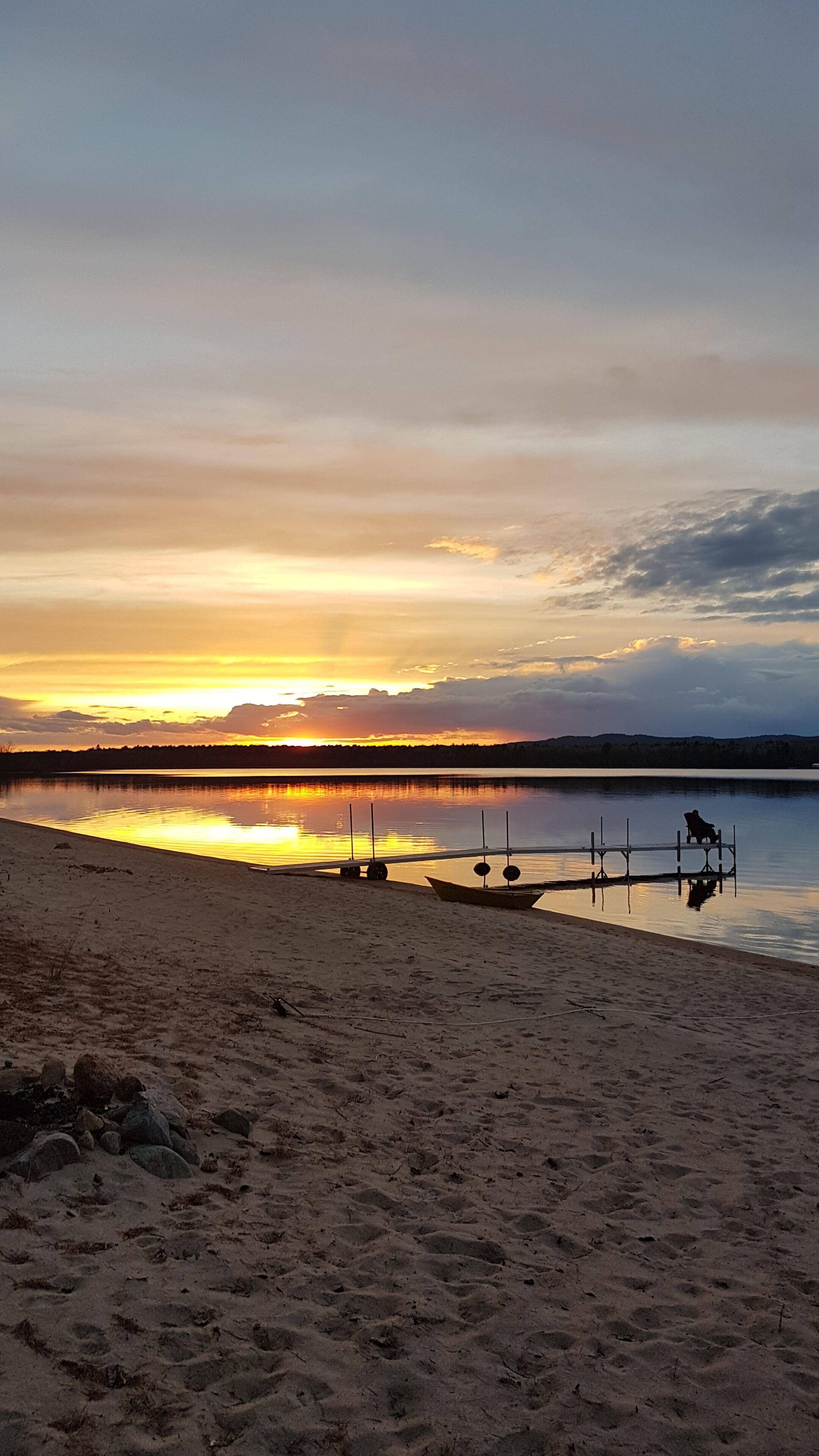 On the beach, sun-loungers, beach towels