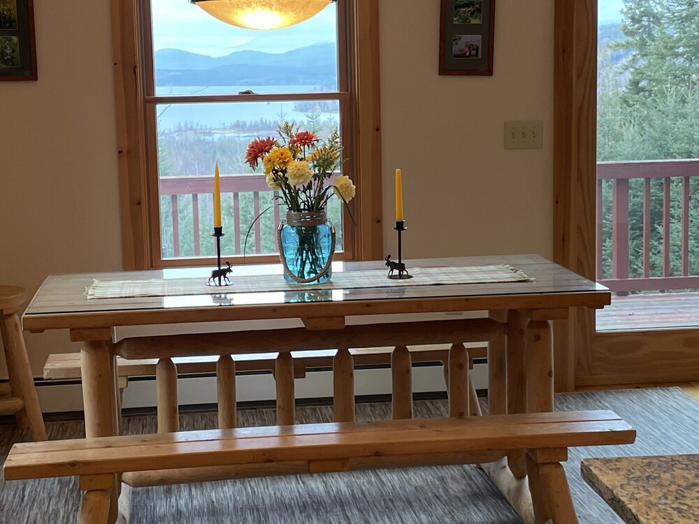 Cozy Mountain Home Overlooking the Beautiful Rangeley Lake Sandy
