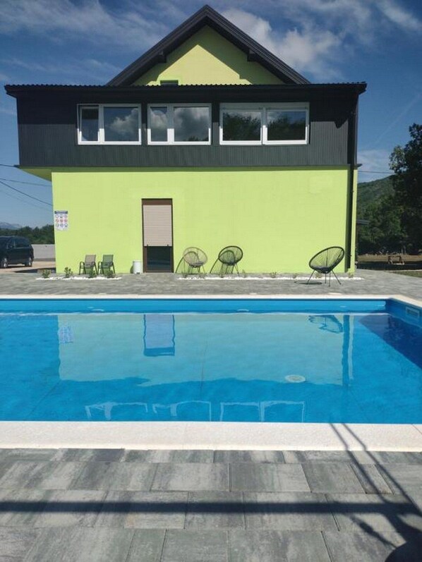 House (Seven Bedroom Holiday Home with Swimm) | Pool - Family Nest Lika Relax (Lovinac)