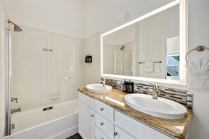 House, Multiple Beds, Kitchen, Garden View (802 Heschel St. (Unit B)) | Bathroom | Designer toiletries, hair dryer, towels, toilet paper - Mid-century Mod Retreat Near Old Town – Free Bikes (Fort Collins)