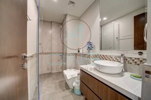 Shower, hair dryer