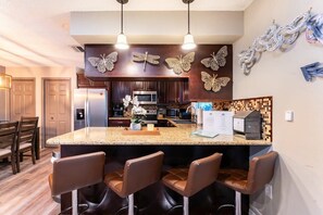 Fridge, microwave, oven, stovetop - Cozy Palm Harbor Family Oasis | Heated Pool & Spa | Pet-Friendly | Near Honeymoon Island (Palm Harbor)