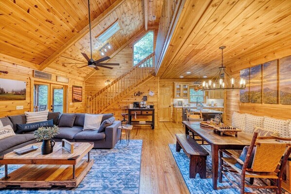 TV, fireplace, video games