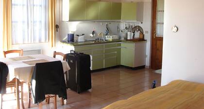 Apartment located in the tuscan hills with view of the islands, 8km to the sea
