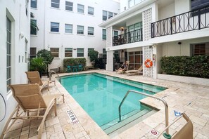 屋外プール、温水プール