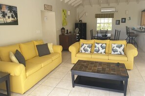 Smart TV, stereo - Ffryes House, 3 Bedroom Villa with Private Pool and Garden (Jolly Harbour)