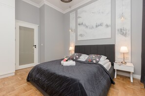 Apartamento, 2 quartos, cozinha | 2 quartos, roupa de cama