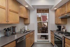 House, Multiple Beds, Patio, Garden View (827 Heschel St. (Unit B)) | Private kitchen | Fridge, microwave, oven, stovetop - Old Town North Jewel! Near Breweries and River! (Fort Collins)
