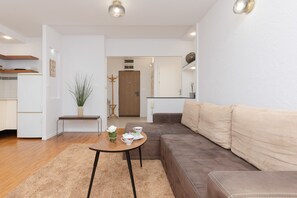 Departamento, 1 habitación, cocina | Sala de estar