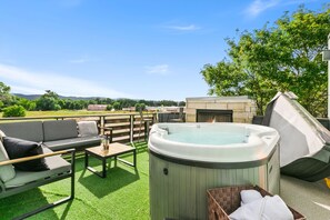 House, Multiple Beds, Hot Tub, Mountain View (750 Jerome St Unit 6) | Terrace/patio - Old Town Modern New Build: Rftp Spa W/ Mtn Views! (Fort Collins)