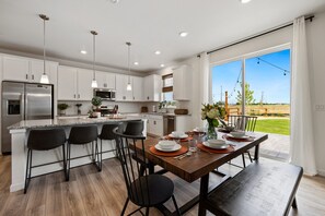 House, Multiple Beds, Patio, Garden View (4055 Wyatt Falls) | Dining - New Build W/ Great Backyard & Lake Access! (Loveland)
