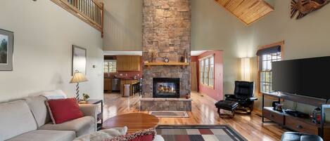 TV, fireplace, table tennis