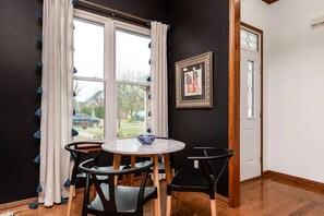 Dining - Pool at International-Inspired Home, Steps from Bentonville’s Best Trails (Bentonville)