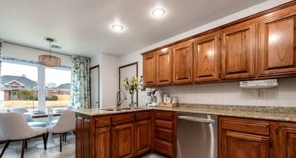 Pool at International-Inspired Home, Steps from Bentonville’s Best Trails