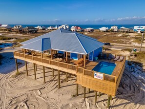 Exterior - Beach Happy - 2609 Bienville 5 Bedroom Home by RedAwning (Dauphin Island)