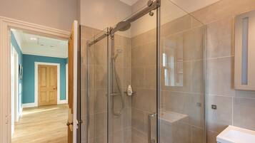 Shower, hair dryer