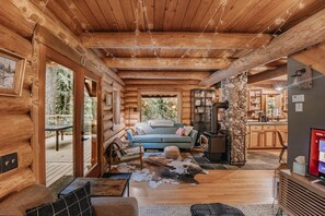 Cabaña, 2 habitaciones | Área de sala de estar