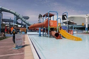 A water park with slides and play structures. - 205 Holiday Resort Unity 6 Berth Pet Friendly (Burnham-on-Sea)
