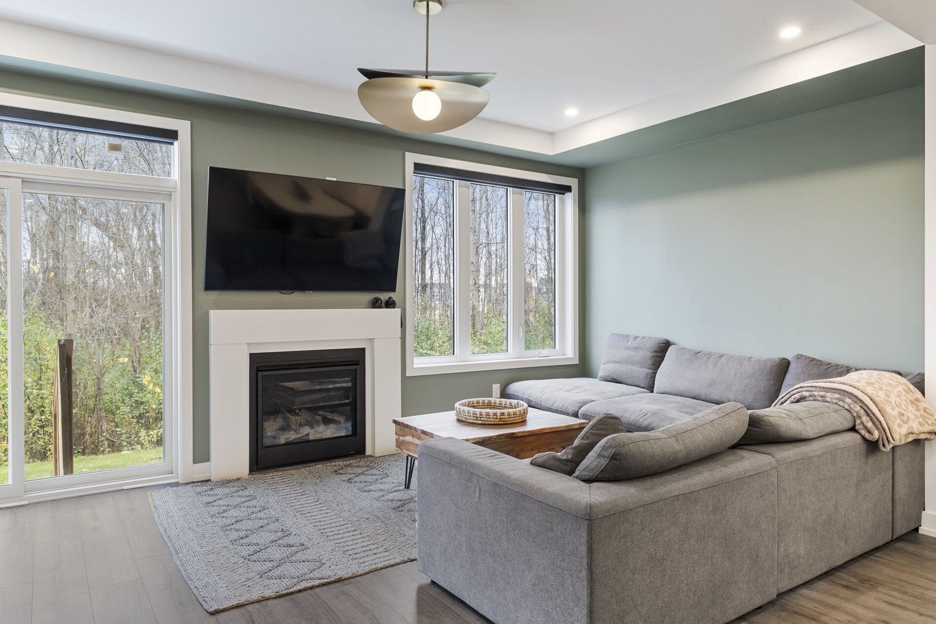 TV connectée, cheminée, Netflix, services de streaming