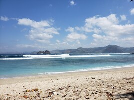 Beach nearby, white sand