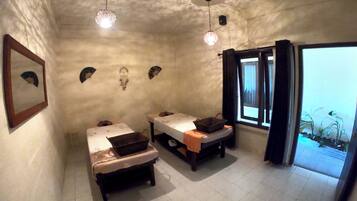 Body scrubs, facials, reflexology