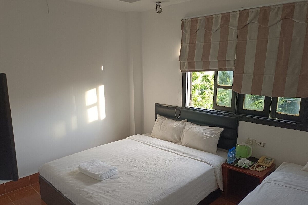 Familien-Dreibettzimmer | Italienische Bettbezüge von Frette, hochwertige Bettwaren