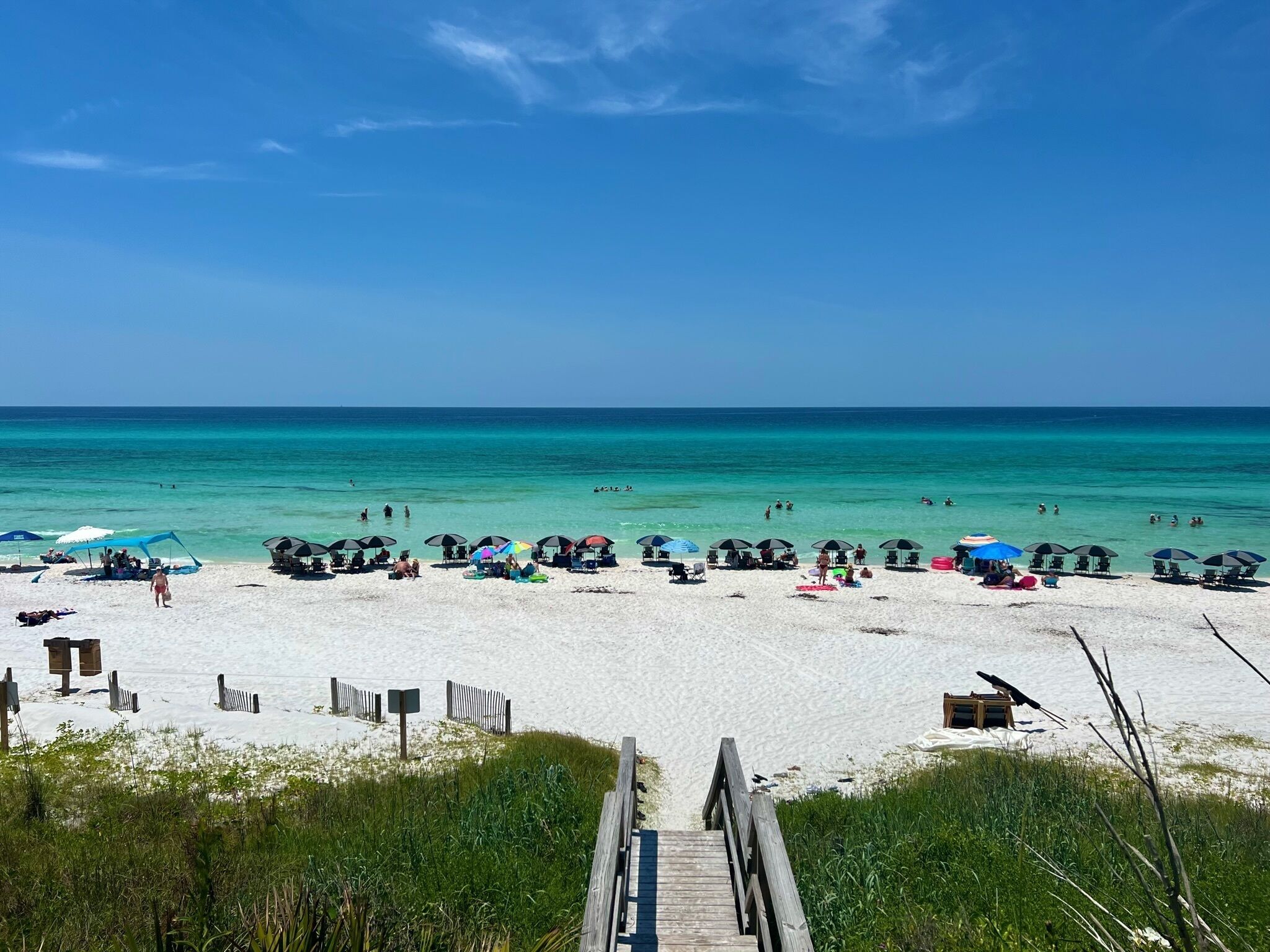Beach nearby, sun loungers